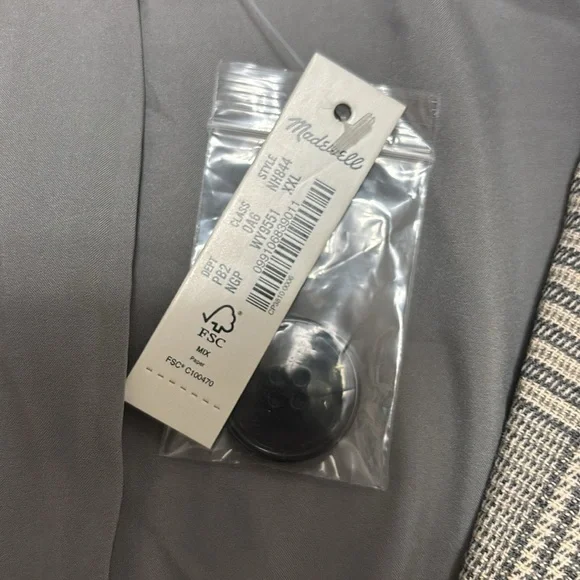 🆕 Madewell Plaid Dorset Blazer - Picture 5 of 7